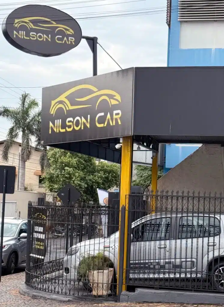 Nilson Car Outside Bulding Painted Orginal - Nilson Car Nilson Car Outside Bulding Painted Orginal